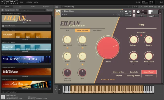 KONTAKT Glencoe Audio Eilean Flannel Piano Thumbnail