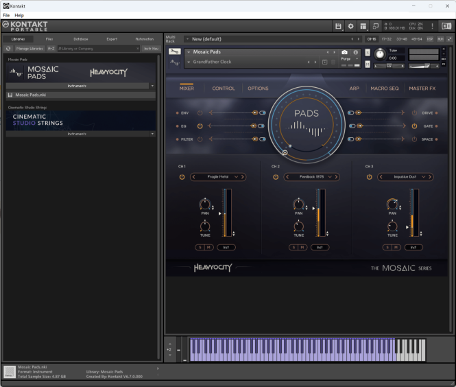 KONTAKT Heavyocity - Mosaic Pads