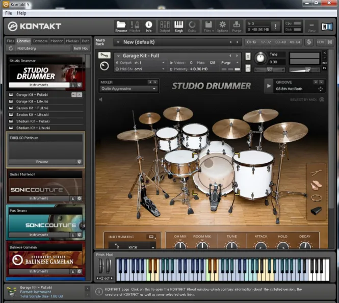 KONTAKT Studio Drummer Thumbnail