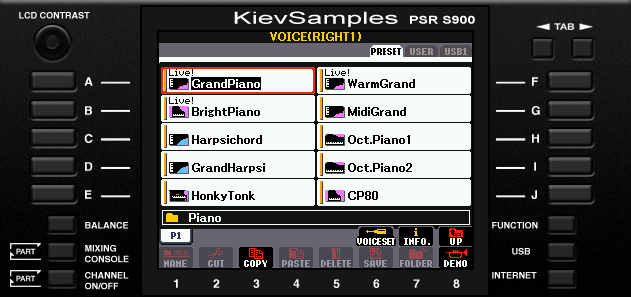 KONTAKT Yamaha PSR S900