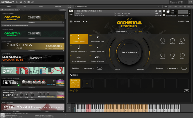 KONTAKT Orchestral Essentials 2